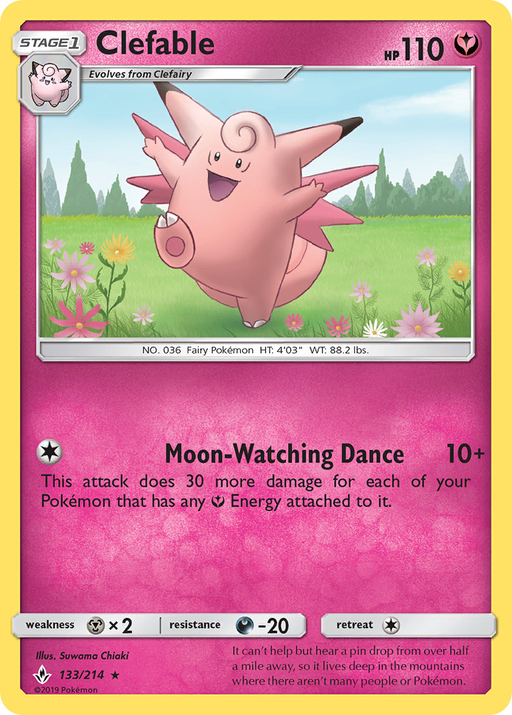 Clefable (133/214) [Sun & Moon: Unbroken Bonds] | Exor Games Dartmouth