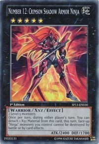 Number 12: Crimson Shadow Armor Ninja [SP13-EN030] Common | Exor Games Dartmouth