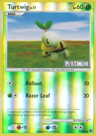 Turtwig (77/100) [Burger King Promos: 2009 Collection] | Exor Games Dartmouth