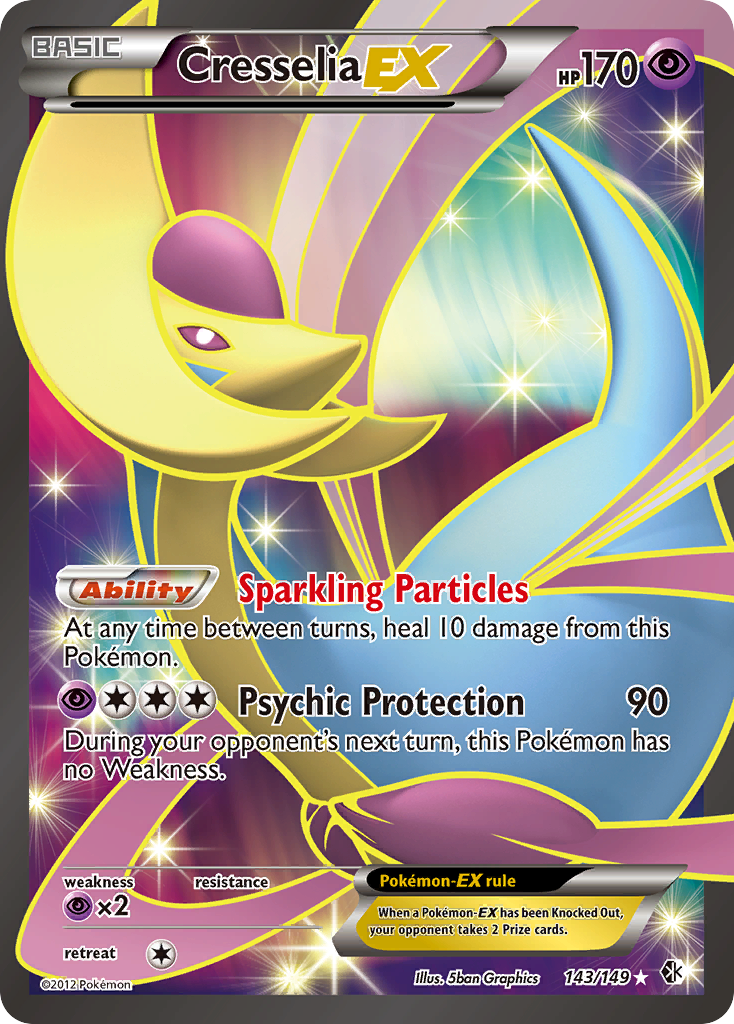 Cresselia EX (143/149) [Black & White: Boundaries Crossed] | Exor Games Dartmouth