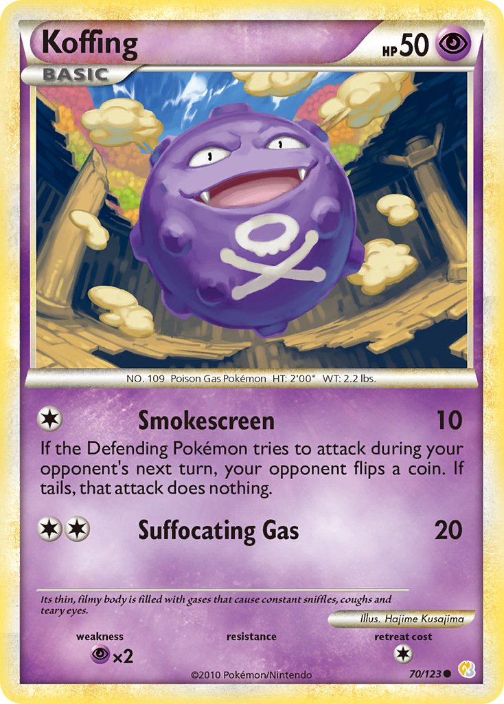 Koffing (70/123) [HeartGold & SoulSilver: Base Set] | Exor Games Dartmouth