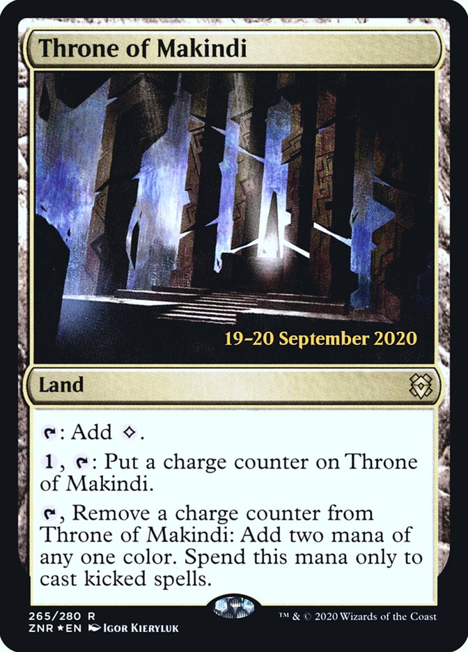 Throne of Makindi  [Zendikar Rising Prerelease Promos] | Exor Games Dartmouth