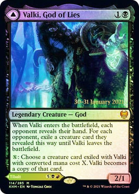 Valki, God of Lies // Tibalt, Cosmic Impostor  [Kaldheim Prerelease Promos] | Exor Games Dartmouth