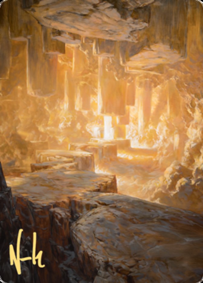 Pillarverge Pathway Art Card (Gold-Stamped Signature) [Zendikar Rising Art Series] | Exor Games Dartmouth