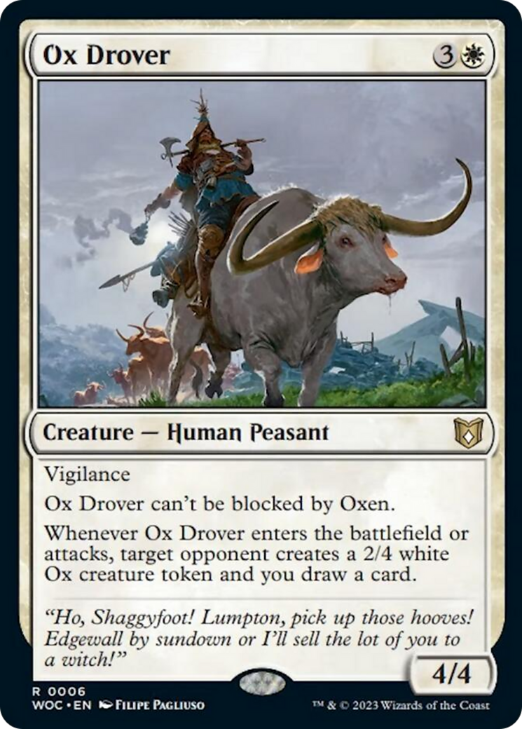 Ox Drover [Wilds of Eldraine Commander] | Exor Games Dartmouth