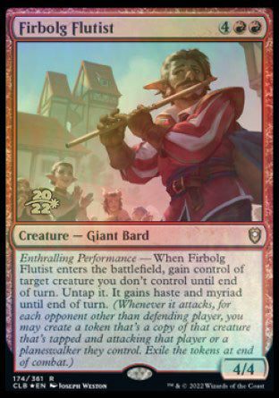 Firbolg Flutist [Commander Legends: Battle for Baldur's Gate Prerelease Promos] | Exor Games Dartmouth