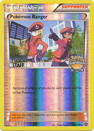 Pokemon Ranger (104/114) (Regional Championship Promo Staff) [XY: Steam Siege] | Exor Games Dartmouth