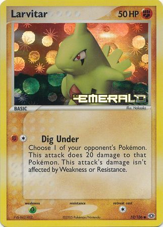 Larvitar (52/106) (Stamped) [EX: Emerald] | Exor Games Dartmouth