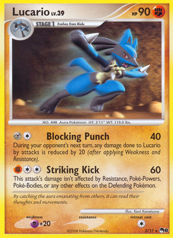 Lucario (2/17) [POP Series 8] | Exor Games Dartmouth