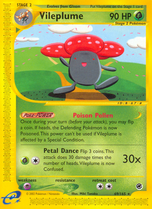 Vileplume (69/165) [Expedition: Base Set] | Exor Games Dartmouth