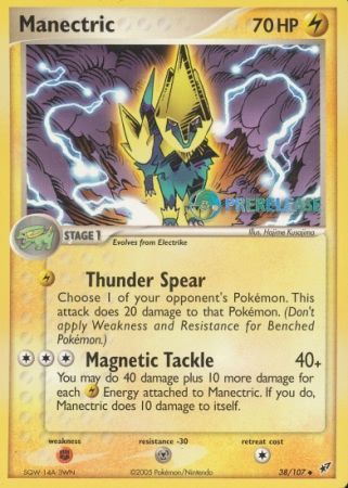 Manectric EX (38/107) (Deoxys Prerelease Promo) [Nintendo: Black Star Promos] | Exor Games Dartmouth