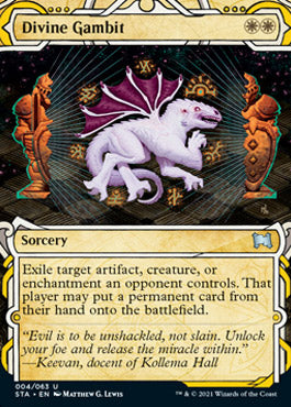 Divine Gambit (Etched Foil) [Strixhaven Mystical Archive] | Exor Games Dartmouth