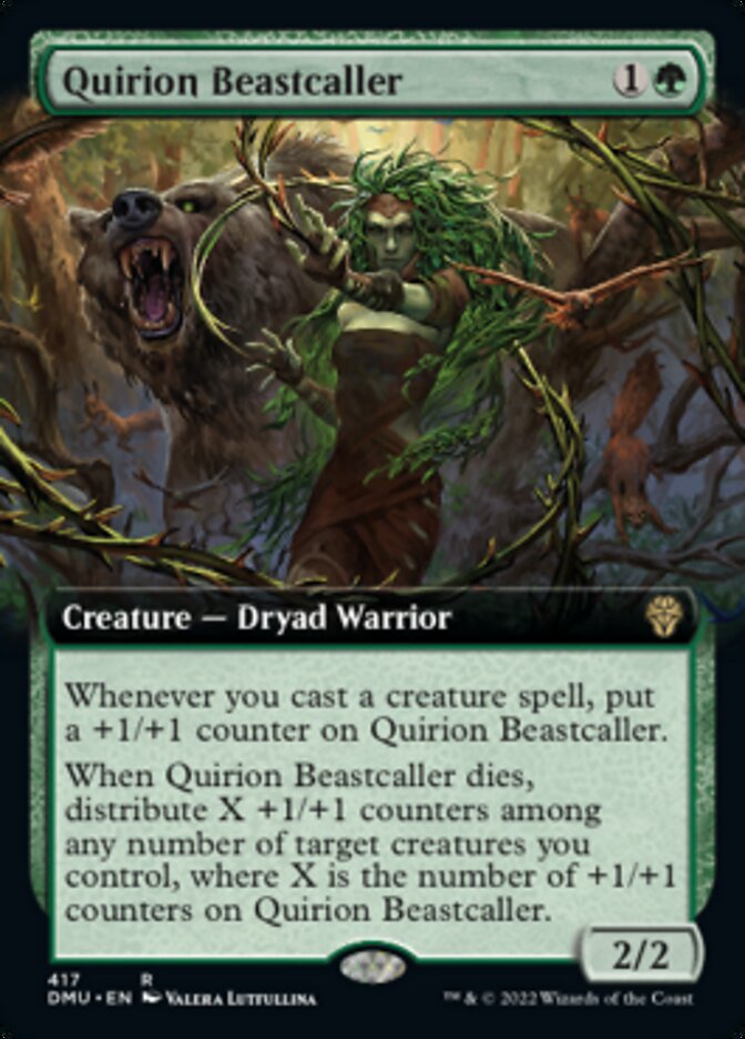 Quirion Beastcaller (Extended Art) [Dominaria United] | Exor Games Dartmouth