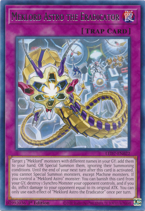 Meklord Astro the Eradicator [LED7-EN022] Rare | Exor Games Dartmouth