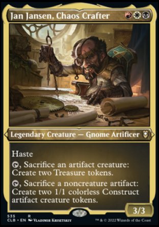 Jan Jansen, Chaos Crafter (Foil Etched) [Commander Legends: Battle for Baldur's Gate] | Exor Games Dartmouth