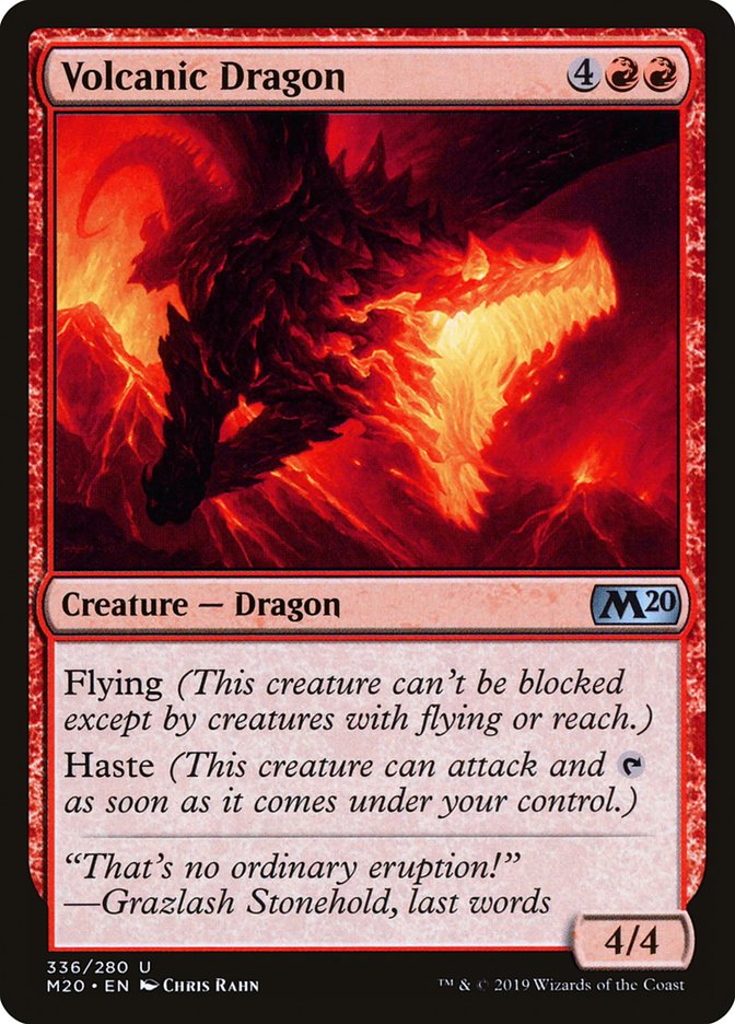 Volcanic Dragon [Core Set 2020] | Exor Games Dartmouth