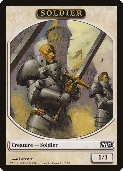 Soldier [Magic 2012 Tokens] | Exor Games Dartmouth