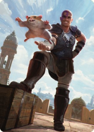 Minsc & Boo, Timeless Heroes Art Card (72) [Commander Legends: Battle for Baldur's Gate Art Series] | Exor Games Dartmouth