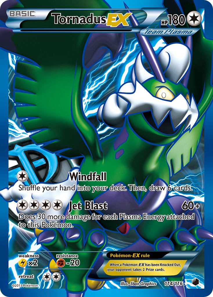 Tornadus EX (114/116) [Black & White: Plasma Freeze] | Exor Games Dartmouth