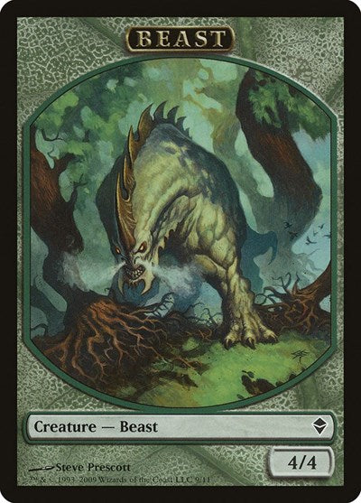 Beast [Zendikar Tokens] | Exor Games Dartmouth