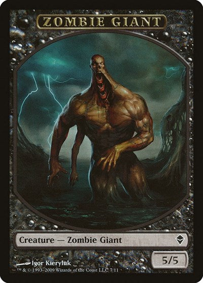 Zombie Giant [Zendikar Tokens] | Exor Games Dartmouth