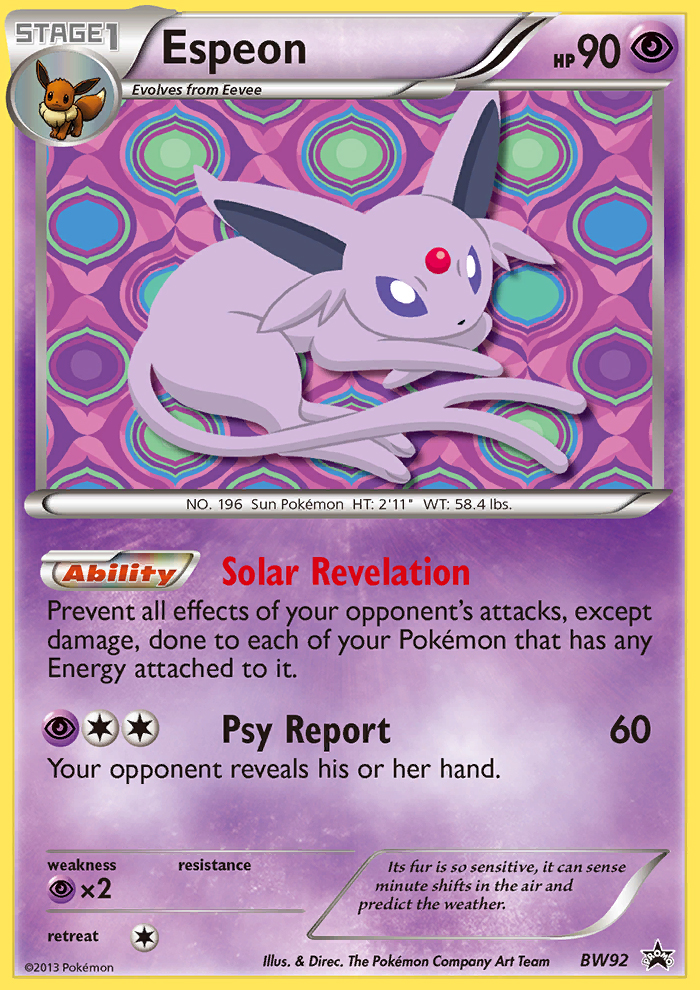 Espeon (BW92) [Black & White: Black Star Promos] | Exor Games Dartmouth