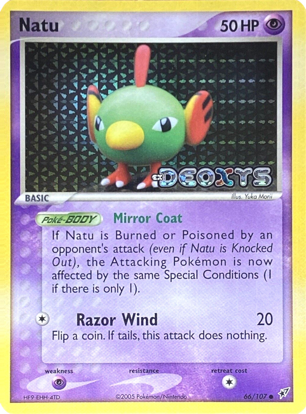 Natu (66/107) (Stamped) [EX: Deoxys] | Exor Games Dartmouth