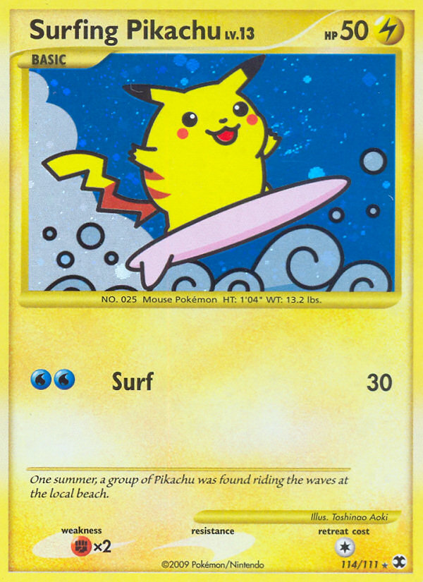 Surfing Pikachu (114/111) [Platinum: Rising Rivals] | Exor Games Dartmouth