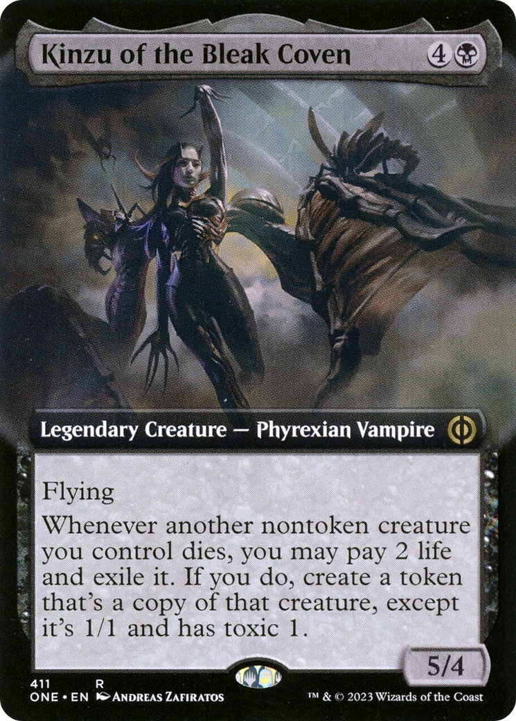 Kinzu of the Bleak Coven (Extended Art) [Phyrexia: All Will Be One] | Exor Games Dartmouth