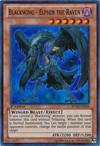 Blackwing - Elphin the Raven [BPW2-EN026] Super Rare | Exor Games Dartmouth