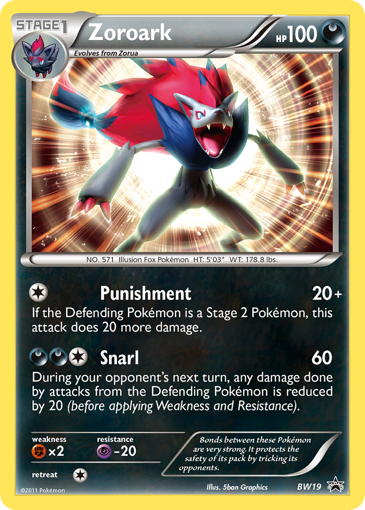 Zoroark (BW19) [Black & White: Black Star Promos] | Exor Games Dartmouth