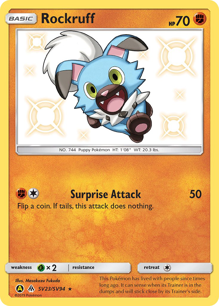 Rockruff (SV23/SV94) [Sun & Moon: Hidden Fates - Shiny Vault] | Exor Games Dartmouth