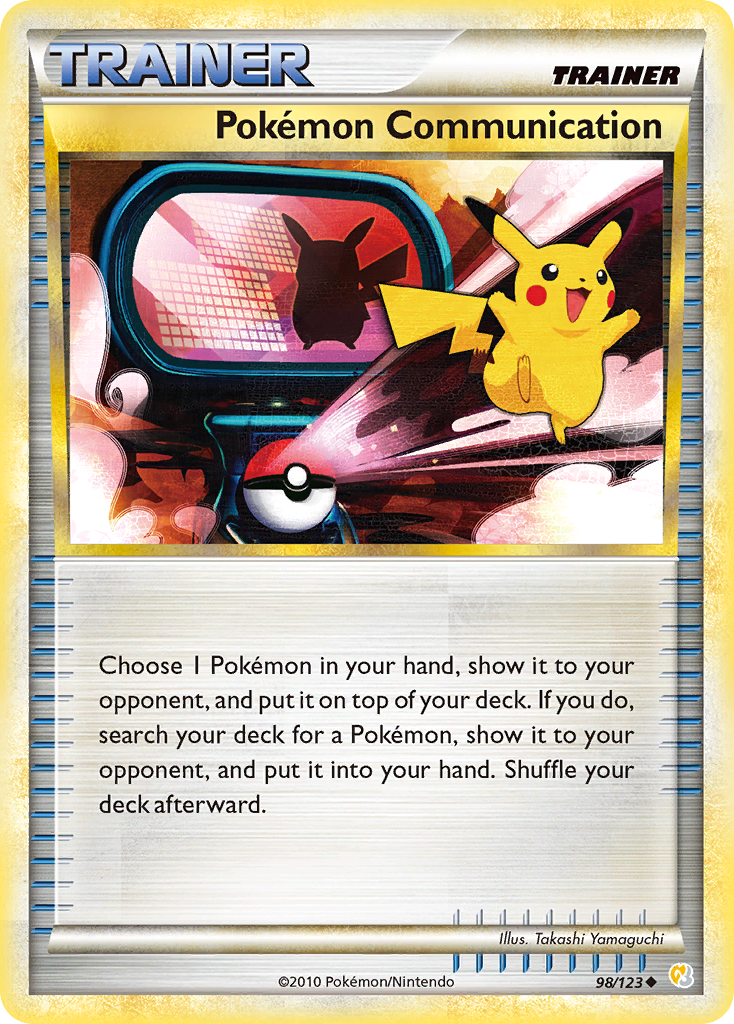 Pokemon Communication (98/123) [HeartGold & SoulSilver: Base Set] | Exor Games Dartmouth