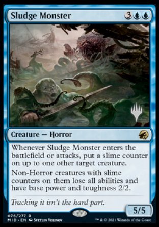 Sludge Monster (Promo Pack) [Innistrad: Midnight Hunt Promos] | Exor Games Dartmouth