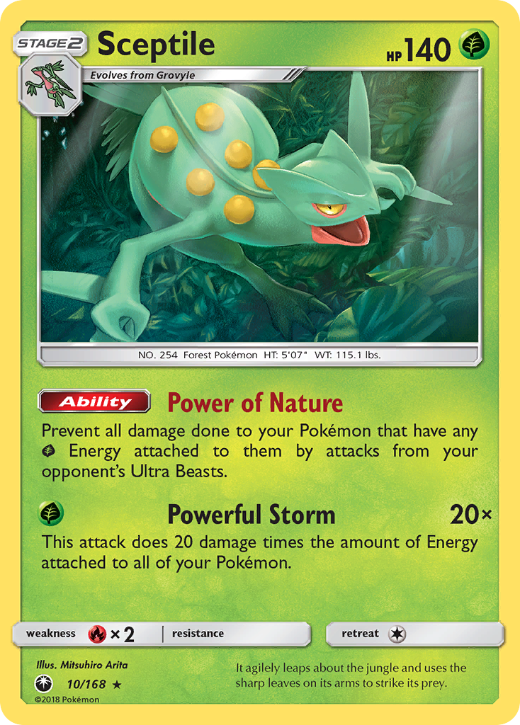 Sceptile (10/168) [Sun & Moon: Celestial Storm] | Exor Games Dartmouth