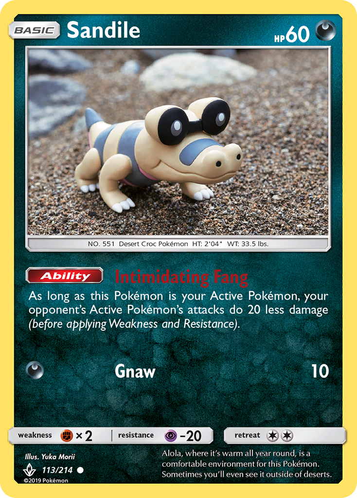 Sandile (113/214) [Sun & Moon: Unbroken Bonds] | Exor Games Dartmouth