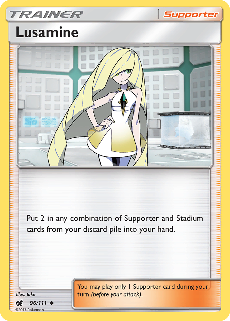 Lusamine (96/111) [Sun & Moon: Crimson Invasion] | Exor Games Dartmouth