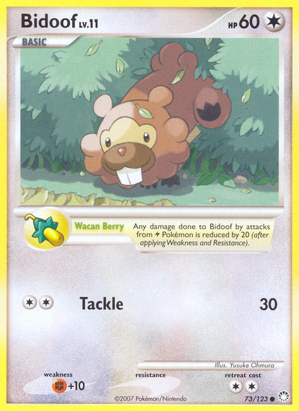 Bidoof (73/123) [Diamond & Pearl: Mysterious Treasures] | Exor Games Dartmouth