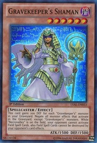 Gravekeeper's Shaman [LVAL-EN033] Super Rare | Exor Games Dartmouth