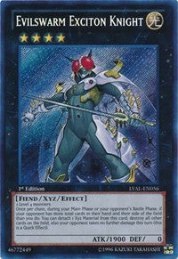 Evilswarm Exciton Knight [LVAL-EN056] Secret Rare | Exor Games Dartmouth