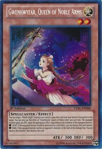 Gwenhwyfar, Queen of Noble Arms [LVAL-EN086] Secret Rare | Exor Games Dartmouth