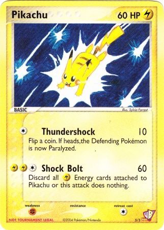 Pikachu (5/5) [Kids WB Promos] | Exor Games Dartmouth