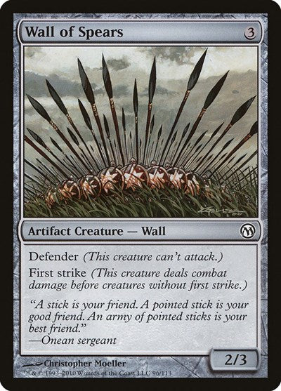 Wall of Spears [Duels of the Planeswalkers] | Exor Games Dartmouth