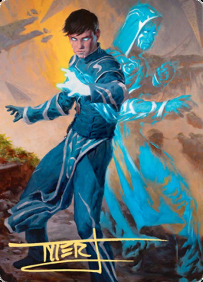 Jace, Mirror Mage 1 Art Card (Gold-Stamped Signature) [Zendikar Rising Art Series] | Exor Games Dartmouth