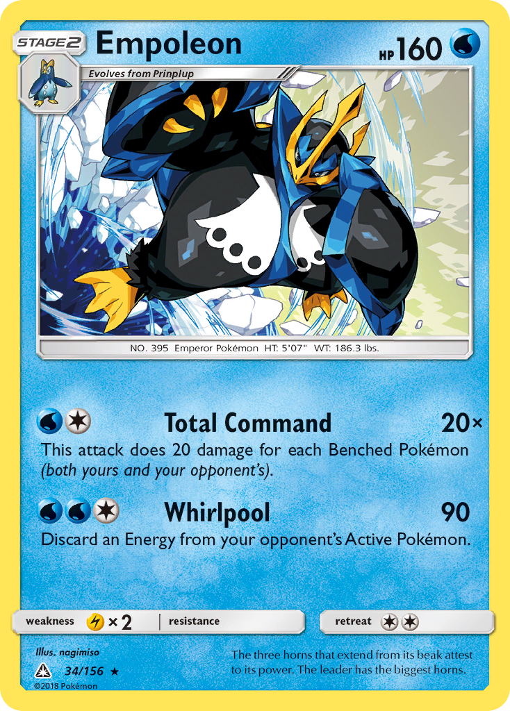 Empoleon (34/156) [Sun & Moon: Ultra Prism] | Exor Games Dartmouth