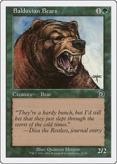 Balduvian Bears [Deckmasters] | Exor Games Dartmouth