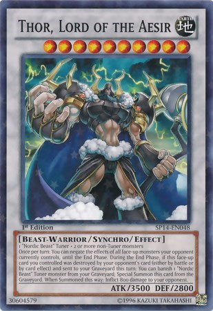 Thor, Lord of the Aesir [SP14-EN048] Starfoil Rare | Exor Games Dartmouth