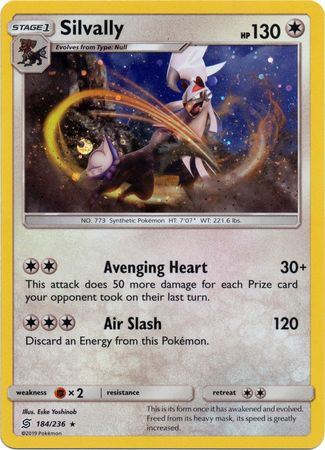 Silvally (184/236) (Cosmos Holo) [Sun & Moon: Unified Minds] | Exor Games Dartmouth