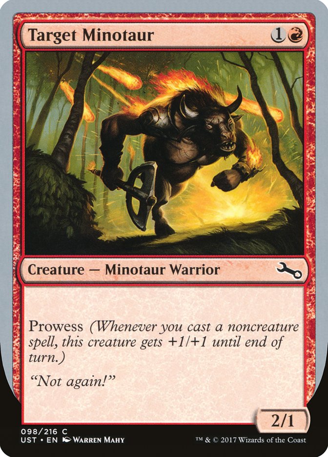 Target Minotaur (Fire Art) [Unstable] | Exor Games Dartmouth