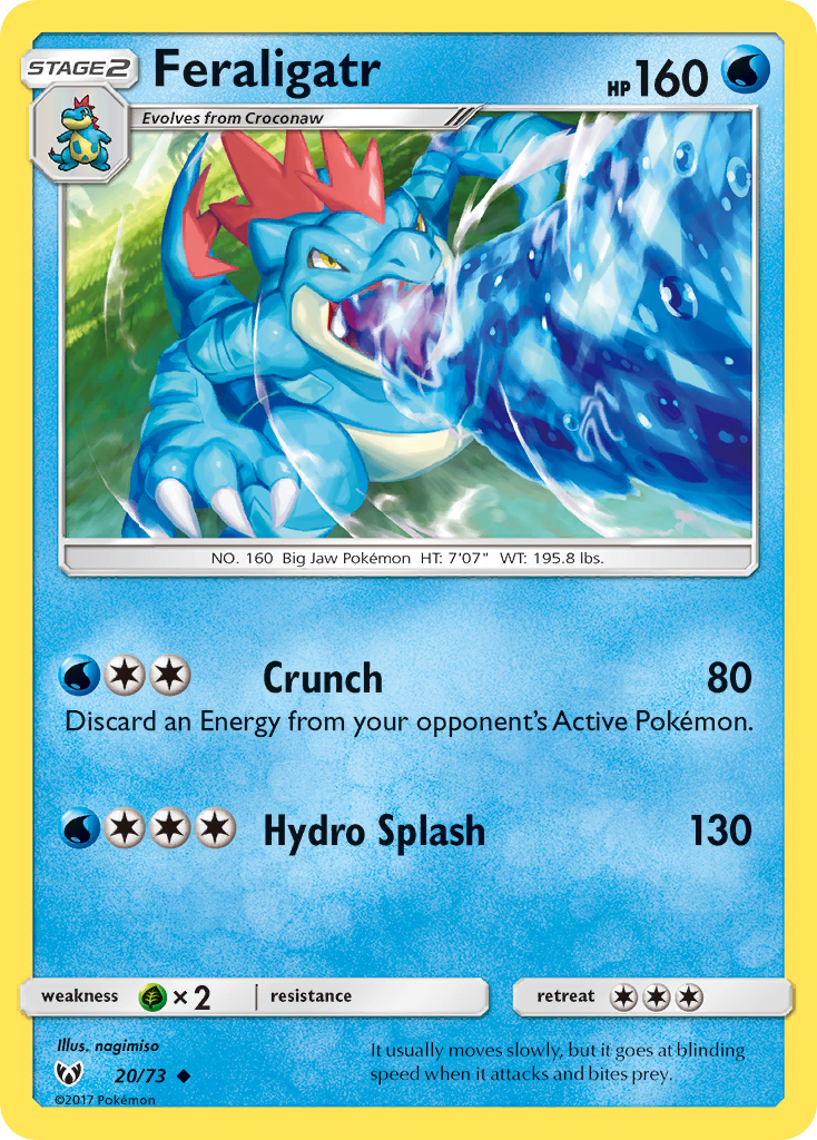 Feraligatr (20/73) [Sun & Moon: Shining Legends] | Exor Games Dartmouth